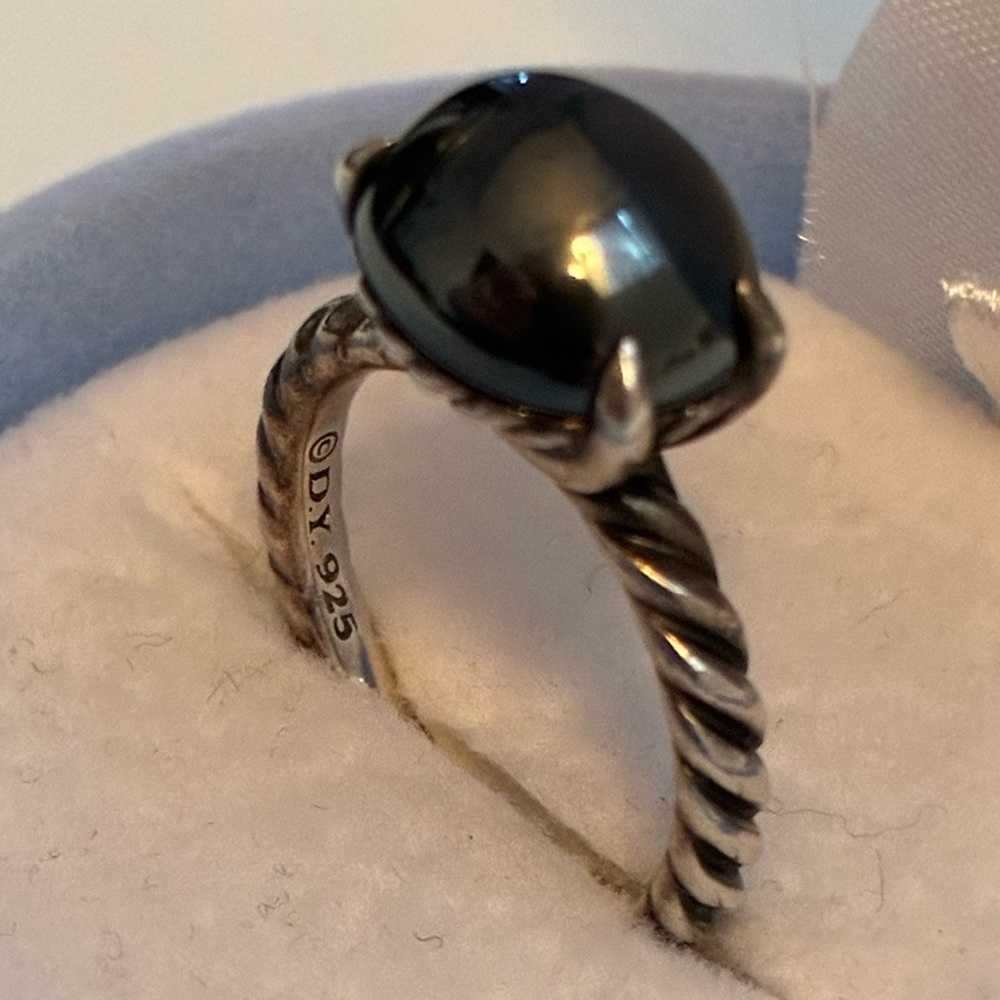 David Yurman Onyx Sterling Silver Ring
